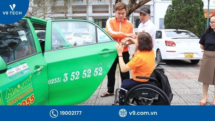 Dịch vụ taxi đặc biệt cho người khuyết tật 1 taxi cho người khuyết tật 1
