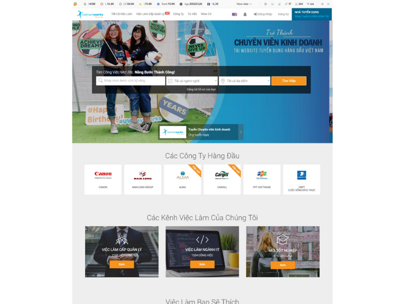 báo giá thiết kế website
