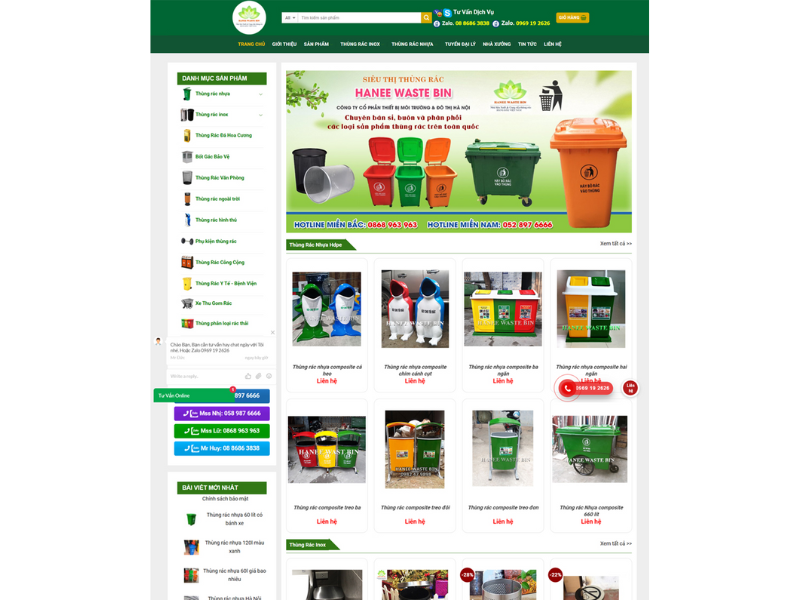 báo giá thiết kế website