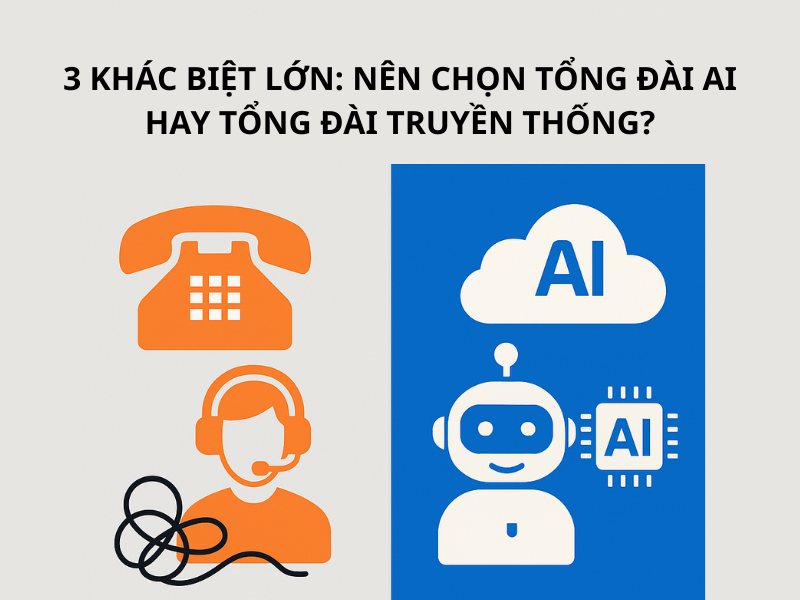 Nên chọn tổng đài AI hay tổng đài truyền thống?