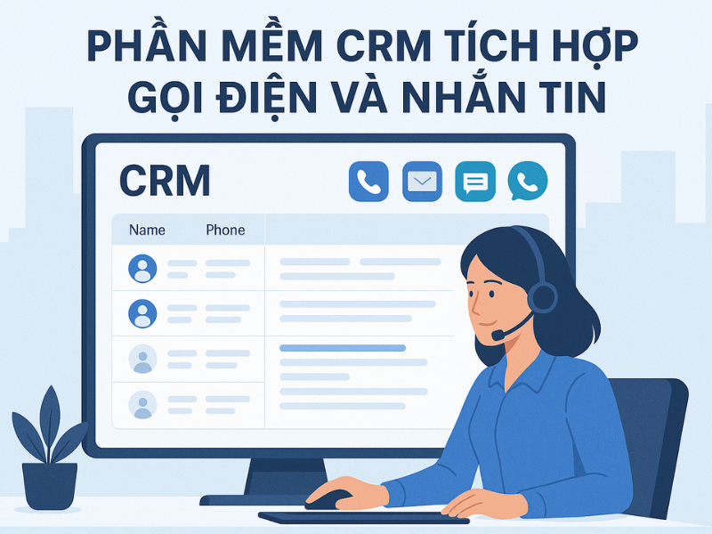 Phần mềm quản lý khách hàng tích hợp gọi điện và nhắn tin